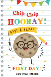 Chip Chip Hooray Cookies Tag - TG242: Chip Chip Hooray Cookies Tag - TG242