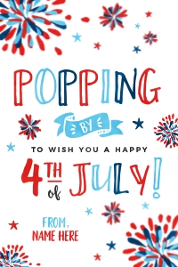 4th of July Popping By Tag - TG259 design preview
