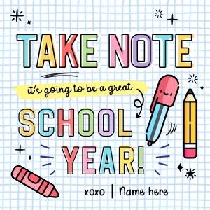 Take Note Back to School Tag - TG260 design preview