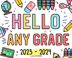 First Day of School Sign - SC006 design preview