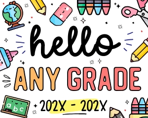 First Day of School Sign - SC007 design preview
