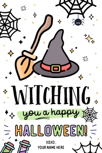Witching a Happy Halloween Tag - TG285 design preview