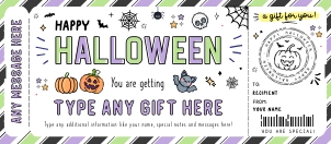 Halloween Gift Voucher - #180 FE GT: Halloween Gift Voucher - #180 FE GT