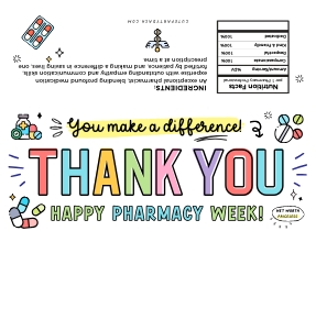 Pharmacy Week Hershey 1.55oz Wrappers - CW317 design preview