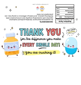 Pharmacy Week Hershey 1.55oz Wrappers - CW318 design preview