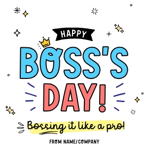 Happy Boss's Day Tag - TG329 design preview