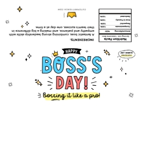 Happy Boss's Day Wrapper - CW329: Happy Boss's Day Wrapper - CW329