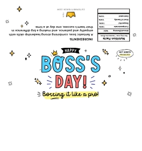Happy Boss's Day Wrapper - CW329 design preview