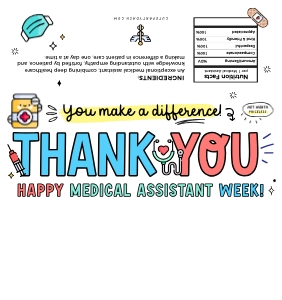 Medical Assistant Week Hershey 1.55oz Wrappers - CW322 design preview