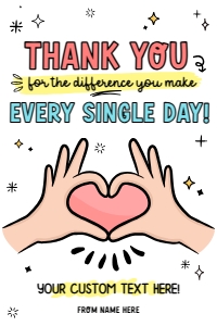 Thank you tag - TG337: Thank you tag - TG337