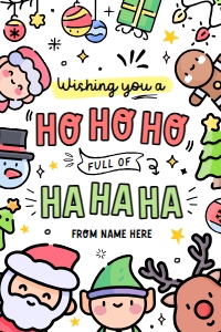 Christmas HoHoHo tag - TG338: Christmas HoHoHo tag - TG338