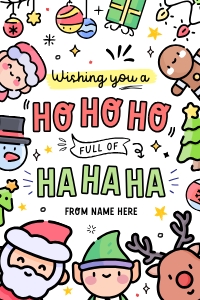 Christmas HoHoHo tag - TG338 design preview