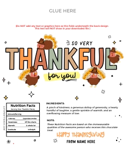 Thankful for you Hersheys Wrapper - CW349 design preview