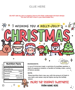 Merry Christmas Hersheys Wrapper - CW350: Merry Christmas Hersheys Wrapper - CW350