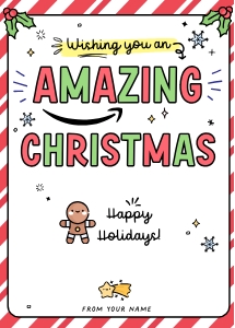 Amazing Christmas Gift Card Holder - X061 design preview
