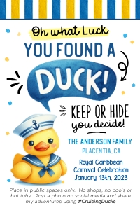 Cruising Ducks Gift Tag - TG377 design preview