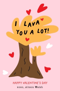 I LAVA you a lot Valentine's Day Tag - TG388: I LAVA you a lot Valentine's Day Tag - TG388