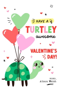 Turtle-y Awesome Valentine's Day Tag -TG390: Turtle-y Awesome Valentine's Day Tag -TG390