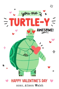 Turtle-y Awesome Valentine's Day Tag -TG389: Turtle-y Awesome Valentine's Day Tag -TG389