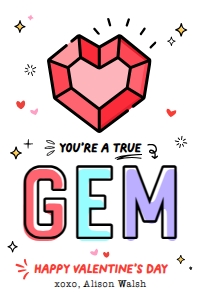 You're a True Gem Tag - TG393: You're a True Gem Tag - TG393