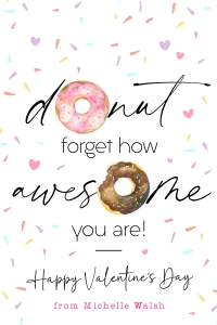 Valentine's Day Donut Tag - TG394: Valentine's Day Donut Tag - TG394