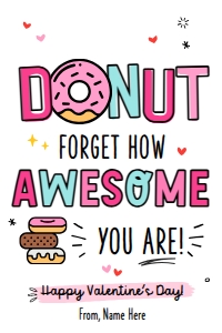Donut Forget Valentine's Day Tag - TG396: Donut Forget Valentine's Day Tag - TG396