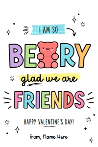 So Beary Glad Valentine's Tag - TG401 design preview
