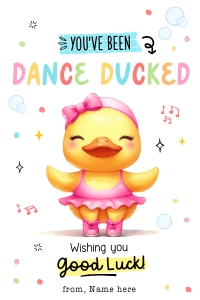 Dance Duck Gift Tag - TG402 design preview