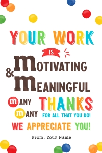 Staff Appreciation Tag - TG423: Staff Appreciation Tag - TG423