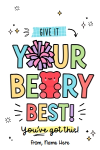 Give It Your Beary Cheer Gift Tag - TG428 design preview