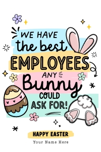 Employees Appreciation Easter Tag - TG432 design preview