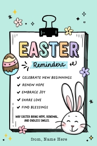 Easter reminders tag - TG433: Easter reminders tag - TG433