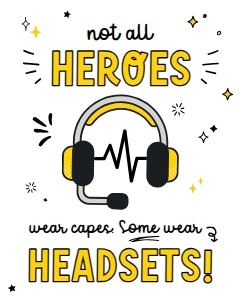 Public Safety Telecommunicators Sign - 8x10" -TG435 design preview