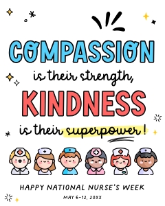 Nurse Appreciation Week Signs - SN436 design preview