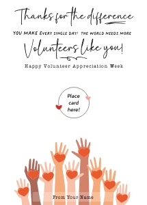Volunteer Appreciation Gift Card Holder - X063 design preview