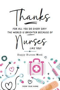 Nurses Week Gift Tag -TG455 design preview