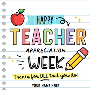 Happy Teachers Appreciation Week Tag - TG464: Happy Teachers Appreciation Week Tag - TG464