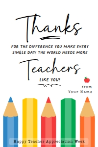 Teacher Appreciation Gift Tag - TG467: Teacher Appreciation Gift Tag - TG467