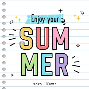 Have a great summer Tag - TG469: Have a great summer Tag - TG469
