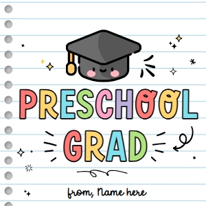 Preschool Graduation Tag - TG474 design preview