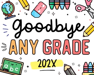Last Day of School Sign - SC014 design preview