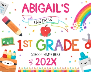 Rainbow Last Day Of School - SC001 design preview