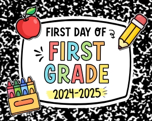 Back to School 1st Grade Sign Bundle  - SC016 design preview