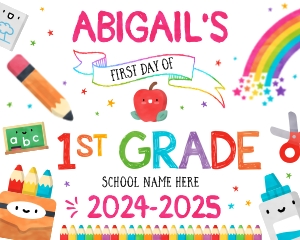 Back to School Sign Bundle  - SC001 design preview