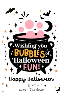 Bubbles of Halloween Fun tag - TG497 design preview