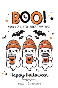 Boo! Here's a treat for you Halloween tag - TG496: Boo! Here's a treat for you Halloween tag - TG496