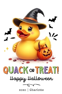 Quack or Treat Halloween tag - TG500: Quack or Treat Halloween tag - TG500