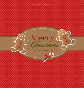 Christmas Chocolate Bar Label - CW009 design preview