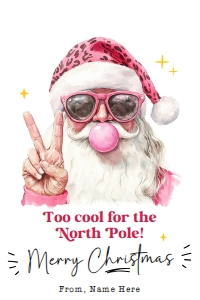Too Cool for the North Pole Christmas Tag - TG510: Too Cool for the North Pole Christmas Tag - TG510