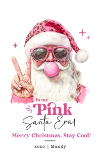 In My Pink Santa Era Christmas Tag - TG514: In My Pink Santa Era Christmas Tag - TG514